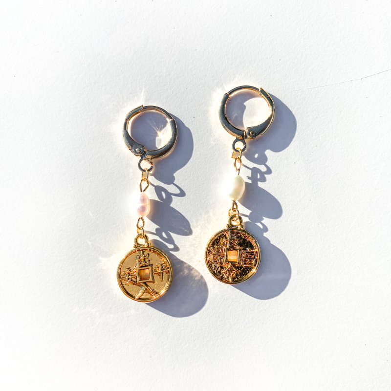Lucky Coin Earrings