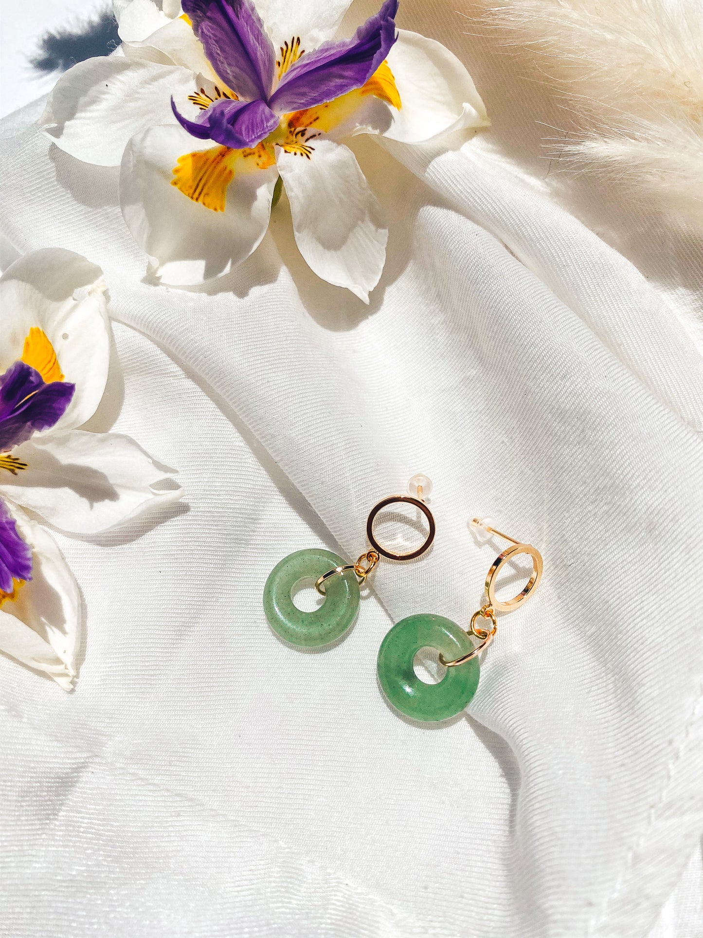 Halo Jade-ish Earrings